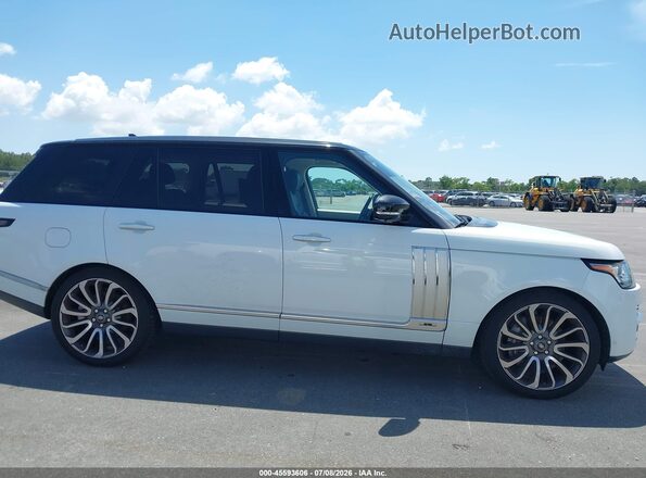 SALGV3EF4GA259912 2016 LAND ROVER RANGE ROVER White Vista interior trasera