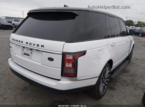 SALGV5FEXHA353084 2017 LAND ROVER RANGE ROVER Белый Задняя правая четверть