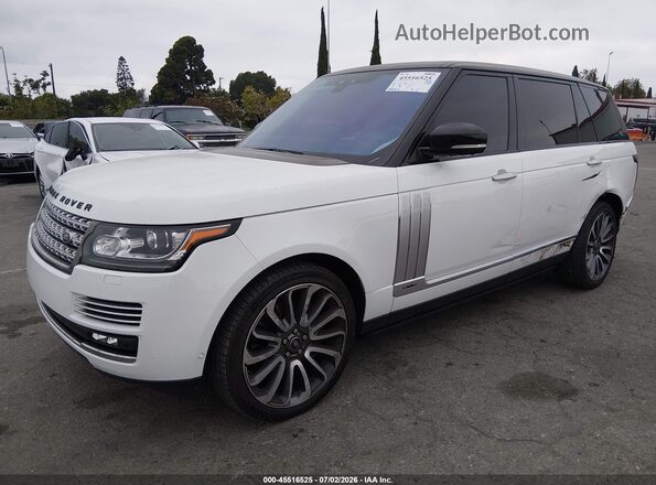 SALGV5FEXHA353084 2017 LAND ROVER RANGE ROVER Белый Передняя левая четверть