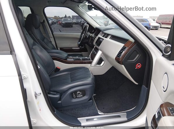 SALGV5FEXHA353084 2017 LAND ROVER RANGE ROVER Белый Вид салона спереди