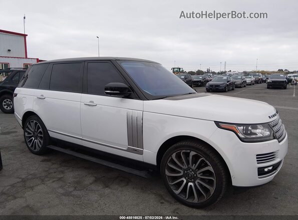 SALGV5FEXHA353084 2017 LAND ROVER RANGE ROVER Белый Вид задней части салона