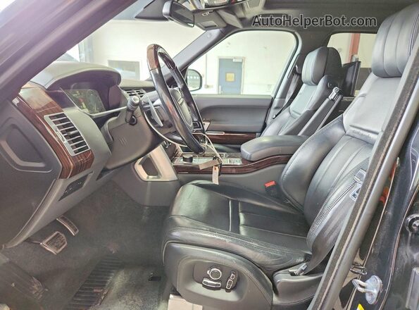 SALGW3EF4GA282636 2016 LAND ROVER RANGE Black Front interior view