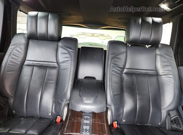 SALGW3EF4GA282636 2016 LAND ROVER RANGE Black Rear seats view
