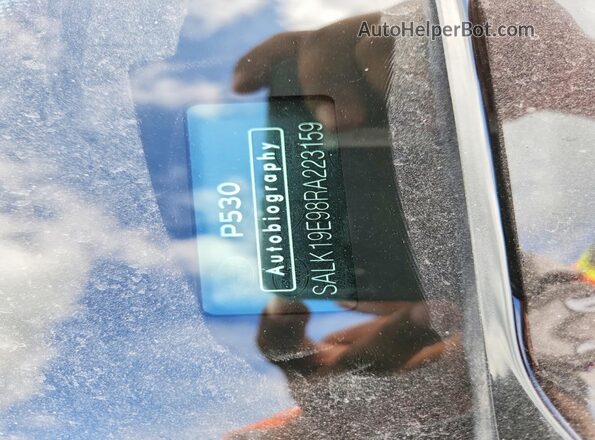SALK19E98RA223159 2024 LAND ROVER RANGE Gray Вид наклейки з VIN-кодом
