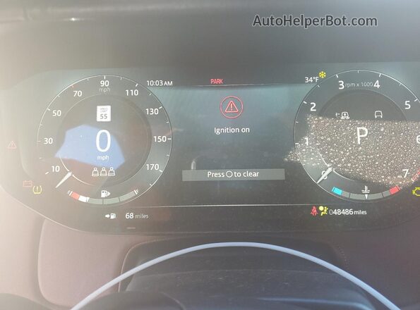 SALKP9E70PA029672 2023 LAND ROVER RANGE Black Instrument cluster view