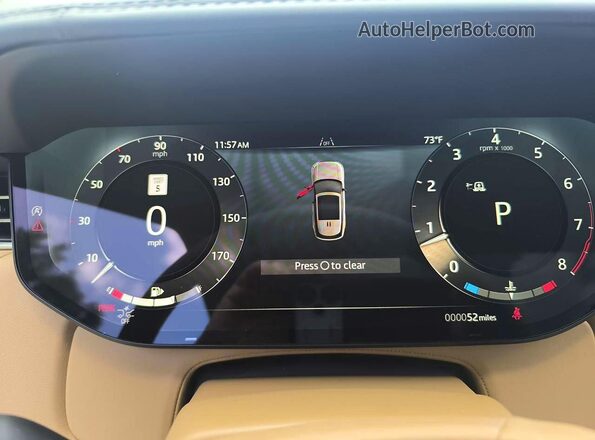 SALKP9E94TA358516 2026 LAND ROVER RANGE Green Dashboard view