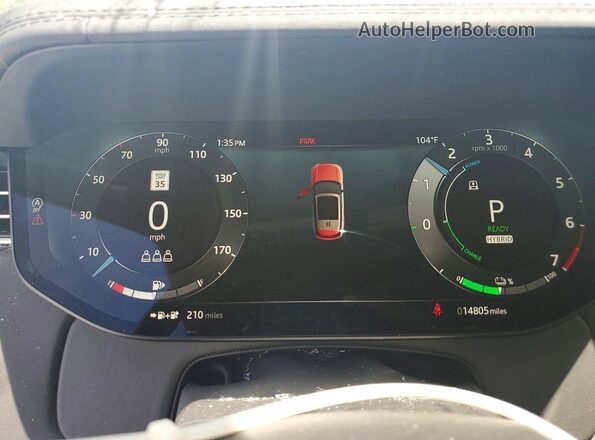 SALKP9F40PA055564 2023 LAND ROVER RANGE Black ხელსაწყოთა პანელის ხედი