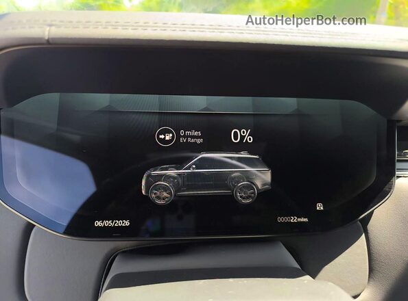 SALKP9F48TA351023 2026 LAND ROVER RANGE Black Dashboard view