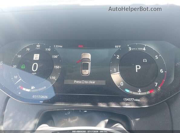 SALKP9FU4NA001598 2022 LAND ROVER NEW RANGE ROVER Black უკანა სავარძლების ხედი