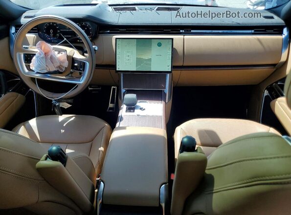 SALKPBE91SA312924 2025 LAND ROVER RANGE Tan Dashboard view