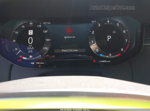 SALKPBE93SA290845 2025 LAND ROVER RANGE ROVER Белый Вид задних сидений