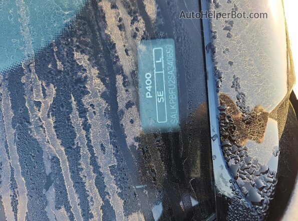 SALKPBFU2SA340850 2025 LAND ROVER RANGE Gray VIN კოდის სტიკერის ხედი