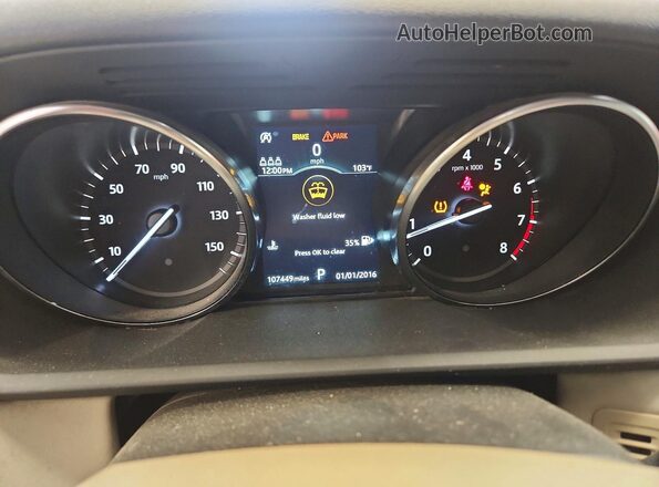 SALRG2RV4KA094600 2019 LAND ROVER DISCOVERY Black Вид щитка приладів
