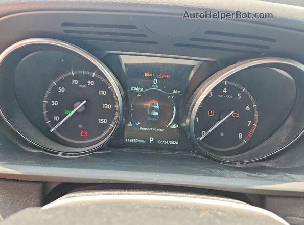 SALRG2RV5L2424028 2020 LAND ROVER DISCOVERY Gray Widok zestawu wskaźników