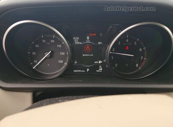 SALRG2RV8L2431314 2020 LAND ROVER DISCOVERY Белый Вид щитка приборов