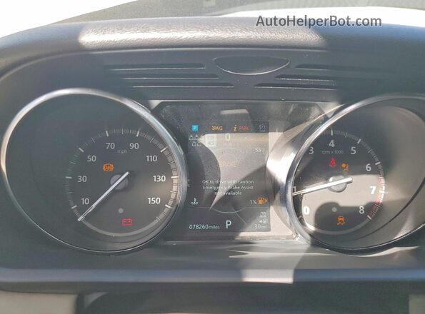 SALRG2RV9KA095600 2019 LAND ROVER DISCOVERY White Vista del cuadro de instrumentos
