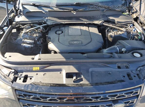 SALRHBBKXHA044175 2017 LAND ROVER DISCOVERY Black Widok komory silnika