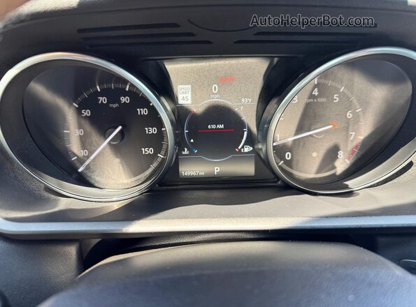 SALRHBBV2HA044665 2017 LAND ROVER DISCOVERY Black Вид панелі приладів
