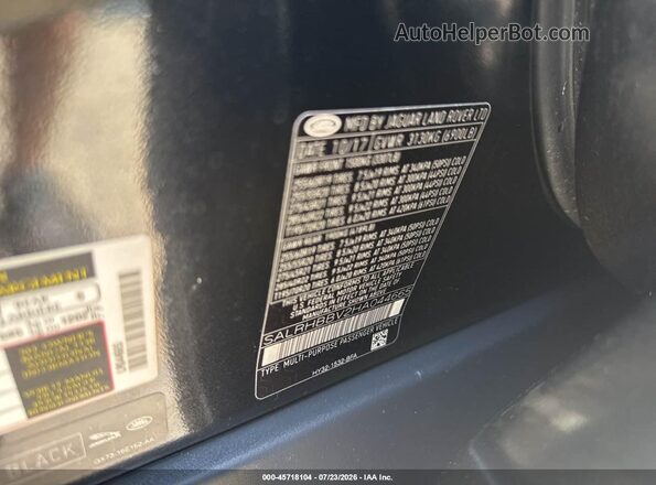 SALRHBBV2HA044665 2017 LAND ROVER DISCOVERY Black ძრავის განყოფილების ხედი