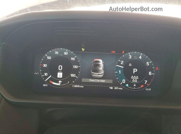 SALRL2FX4S2513153 2025 LAND ROVER DISCOVERY Gray Widok zestawu wskaźników