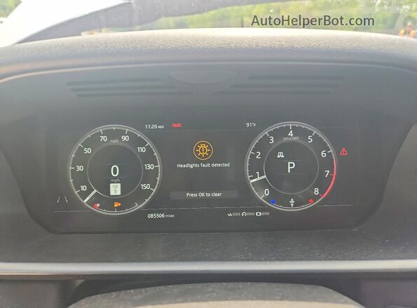 SALRR2RV0L2428546 2020 LAND ROVER DISCOVERY Silver ხელსაწყოთა პანელის ხედი