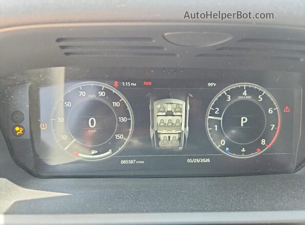 SALRR2RV1JA051163 2018 LAND ROVER DISCOVERY White Սարքավորումների վահանակի տեսք