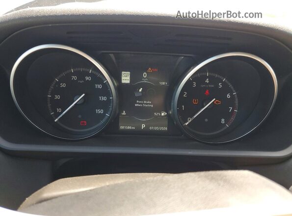 SALRRBBV6HA041281 2017 LAND ROVER DISCOVERY White Вид щитка приладів