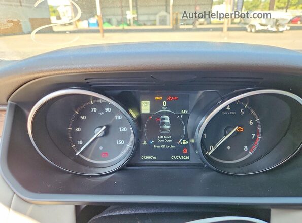 SALRRBBV8HA037569 2017 LAND ROVER DISCOVERY Blue Вид щитка приладів