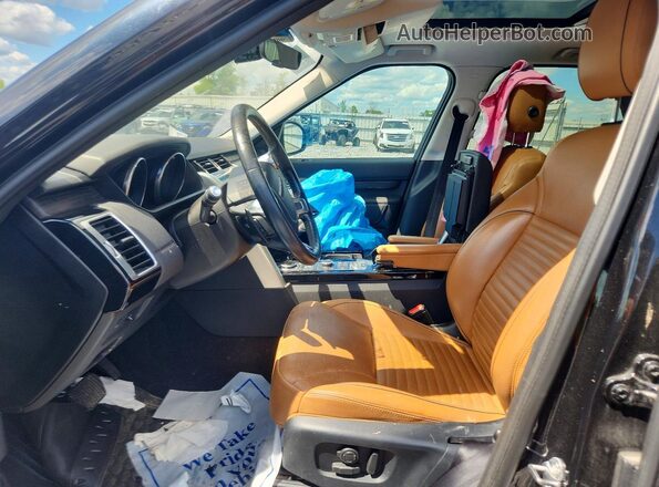 SALRRBBV9HA022725 2017 LAND ROVER DISCOVERY Black წინა სალონის ხედი