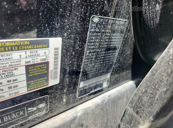 SALRRBBV9HA022725 2017 LAND ROVER DISCOVERY Black VIN კოდის სტიკერის ხედი