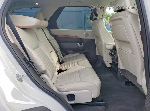 SALRT2RK2JA047694 2018 LAND ROVER DISCOVERY White Vista interior trasera