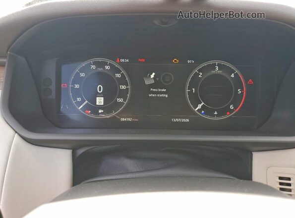 SALRT2RK2JA047694 2018 LAND ROVER DISCOVERY White Vista del cuadro de instrumentos