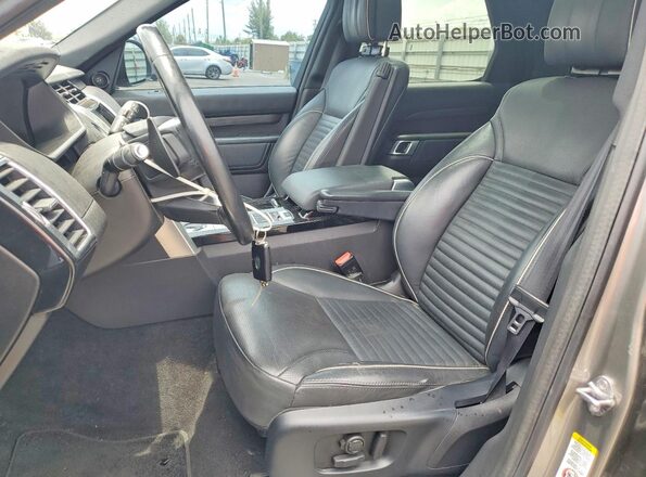 SALRT2RVXJA059313 2018 LAND ROVER DISCOVERY Gray Front interior view