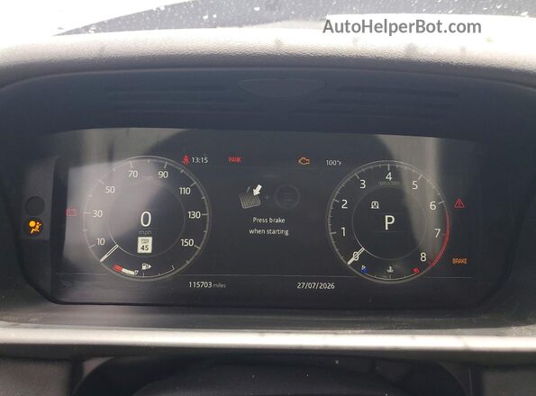 SALRT2RVXJA059313 2018 LAND ROVER DISCOVERY Gray Instrument cluster view