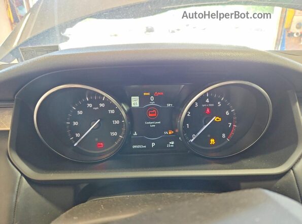 SALRTBBV2HA016847 2017 LAND ROVER DISCOVERY Gray Widok zestawu wskaźników