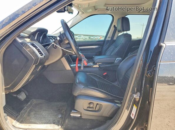SALRTBBV7HA017301 2017 LAND ROVER DISCOVERY Black Widok wnętrza z przodu