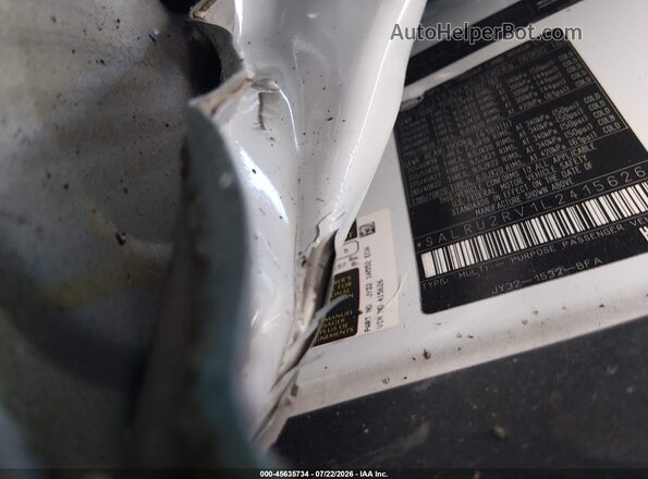 SALRU2RV1L2415626 2020 LAND ROVER DISCOVERY White Vista del compartimento del motor