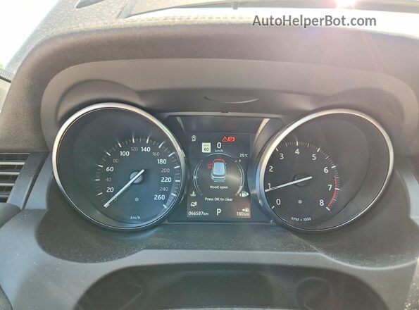 SALVD2RX7JH286317 2018 LAND ROVER RANGE Gray Instrument cluster view