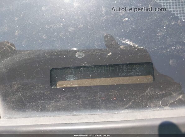 SALVP2BG0HH176639 2017 LAND ROVER RANGE ROVER EVOQUE Gray Engine compartment view