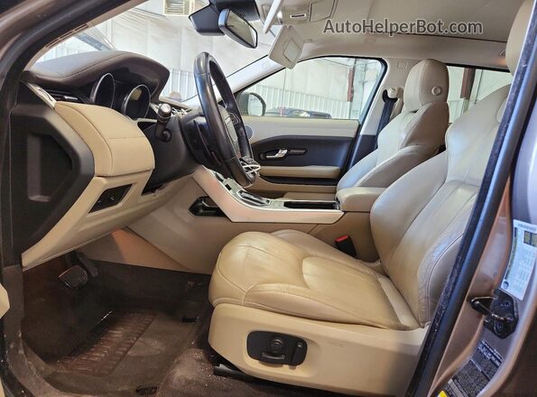 SALVP2BG2HH250319 2017 LAND ROVER RANGE Tan წინა სალონის ხედი