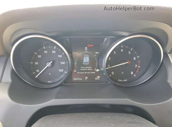 SALVP2BG3GH152284 2016 LAND ROVER RANGE White Widok zestawu wskaźników