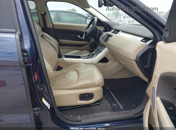 SALVP2BG4HH214163 2017 LAND ROVER RANGE ROVER EVOQUE Dark Blue Вид салона спереди