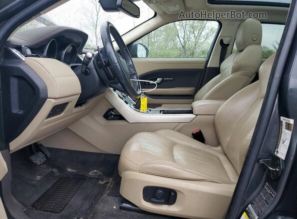 SALVP2BG5HH219775 2017 LAND ROVER RANGE Charcoal Вид салону спереду