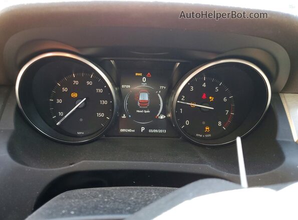 SALVP2BG6GH154031 2016 LAND ROVER RANGE Black Вид щитка приладів