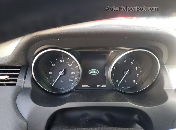 SALVP2BG6HH178041 2017 LAND ROVER RANGE Black Vista del cuadro de instrumentos