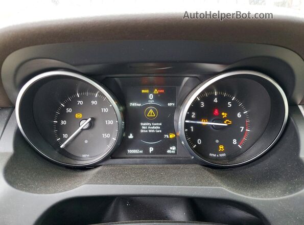 SALVP2BG6HH208882 2017 LAND ROVER RANGE Black ხელსაწყოთა პანელის ხედი