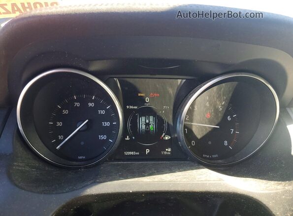 SALVP2BG8GH079557 2016 LAND ROVER RANGE Black Vista del cuadro de instrumentos