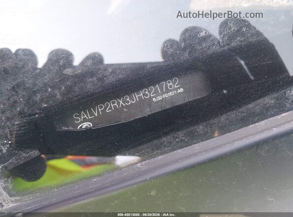 SALVP2RX3JH321782 2018 LAND ROVER RANGE ROVER EVOQUE Gray 