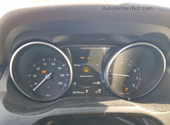 SALVP2RX5JH272505 2018 LAND ROVER RANGE White Instrument cluster view