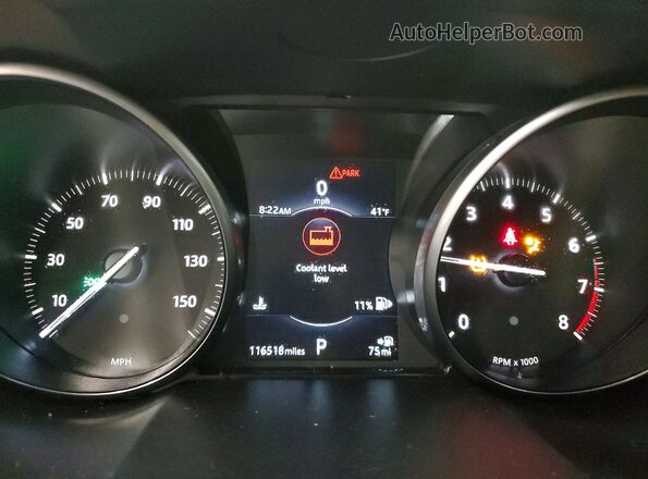 SALVP2RX7JH295087 2018 LAND ROVER RANGE Black Instrument cluster view